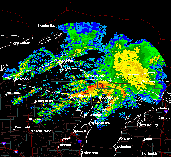 Interactive Hail Maps Hail Map for Gladstone, MI