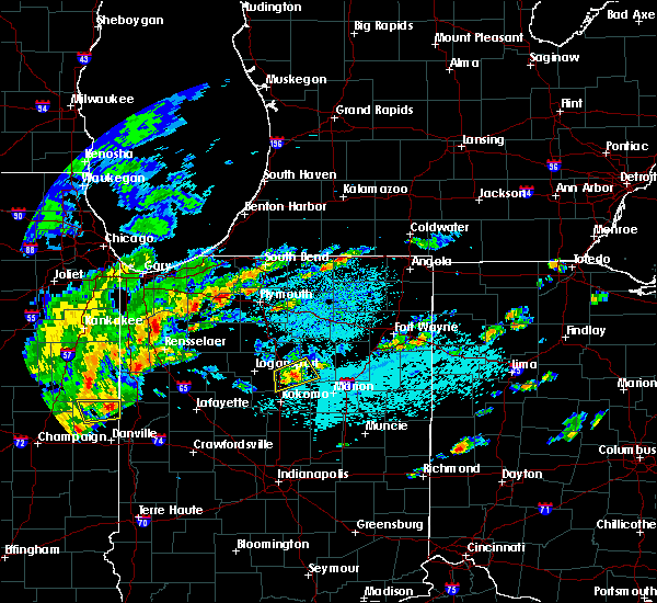 Interactive Hail Maps Hail Map for Bunker Hill, IN