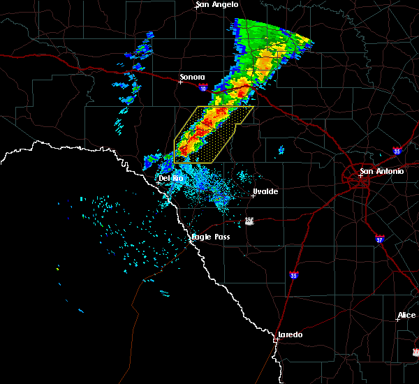 Interactive Hail Maps Hail Map for Rocksprings, TX