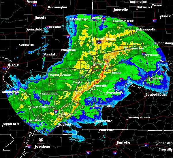 Interactive Hail Maps Hail Map for Oakland City, IN