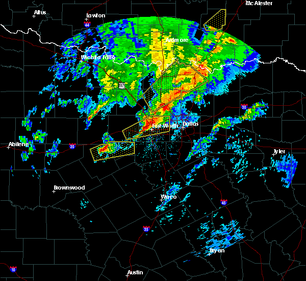Interactive Hail Maps Hail Map for Denton, TX