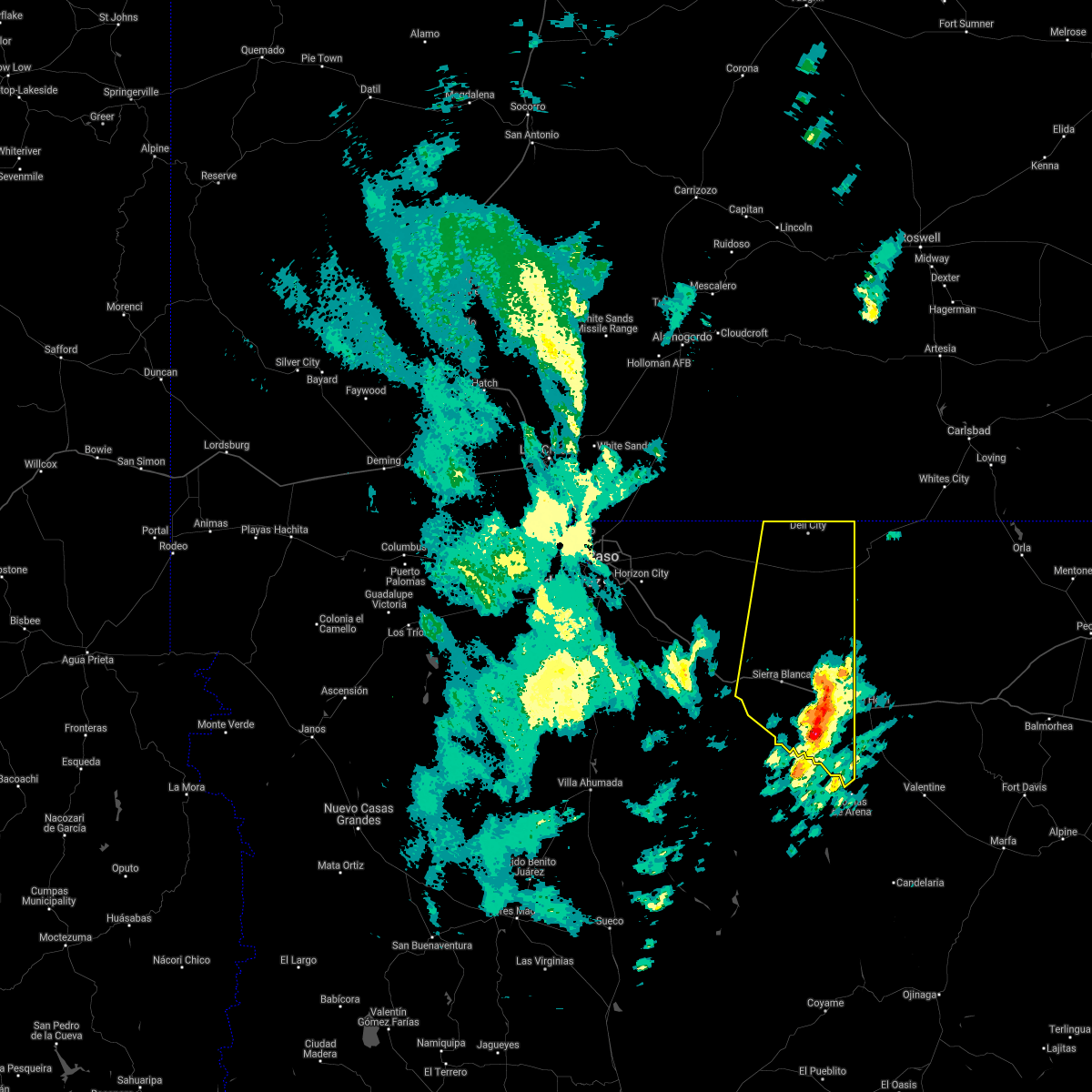 Interactive Hail Maps Hail Map for Sierra Blanca, TX