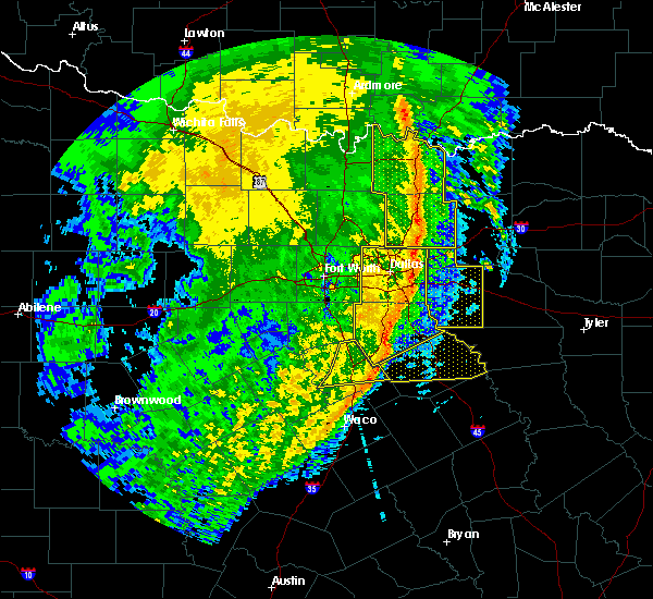 Interactive Hail Maps Hail Map for Kaufman, TX