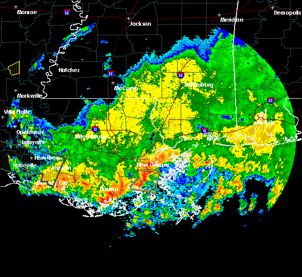 Interactive Hail Maps Hail Map for Pointe a la Hache, LA