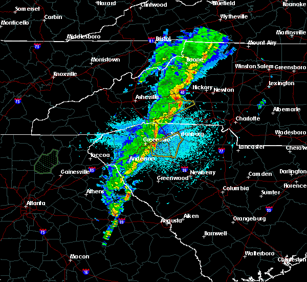 Interactive Hail Maps Hail Map for Simpsonville, SC