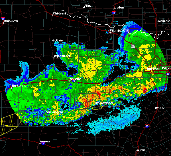 Interactive Hail Maps Hail Map for Brownwood, TX