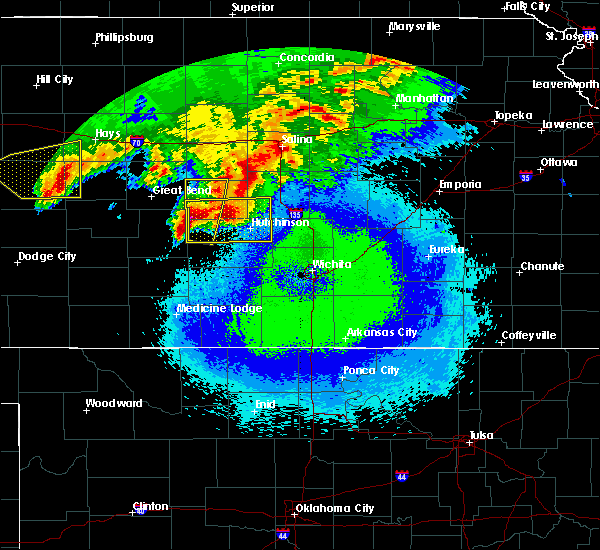 Interactive Hail Maps Hail Map for Hutchinson, KS