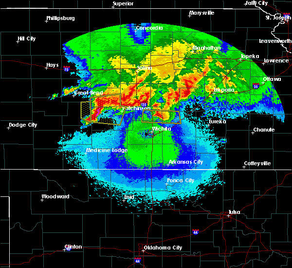 Interactive Hail Maps Hail Map for Hutchinson, KS