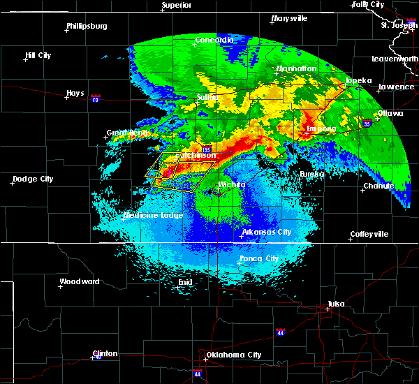 Interactive Hail Maps Hail Map for Hutchinson, KS