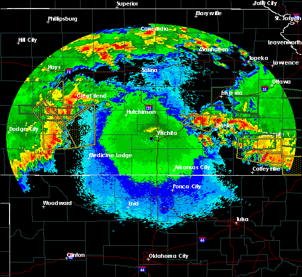 Interactive Hail Maps Hail Map for Hutchinson, KS