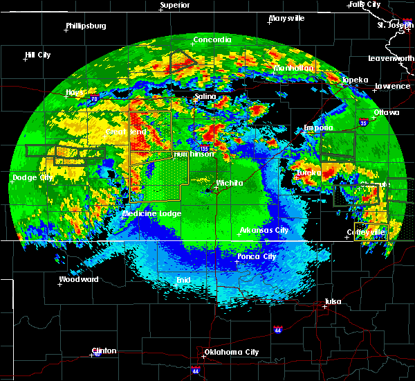 Interactive Hail Maps Hail Map for Hutchinson, KS