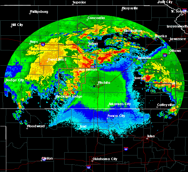 Interactive Hail Maps Hail Map for Wichita, KS