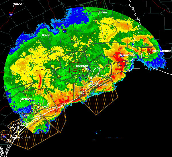 Interactive Hail Maps Hail Map for Brazoria, TX