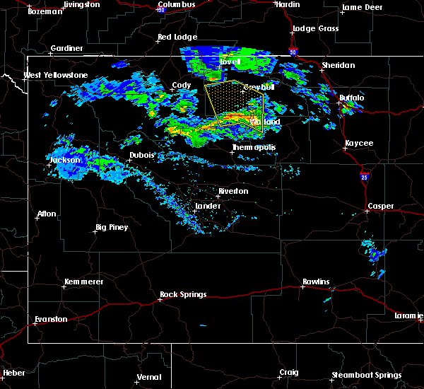 Interactive Hail Maps Hail Map for Worland, WY