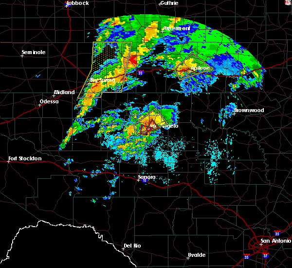 Interactive Hail Maps Hail Map for San Angelo, TX