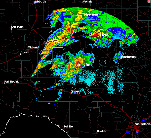 Interactive Hail Maps Hail Map for San Angelo, TX