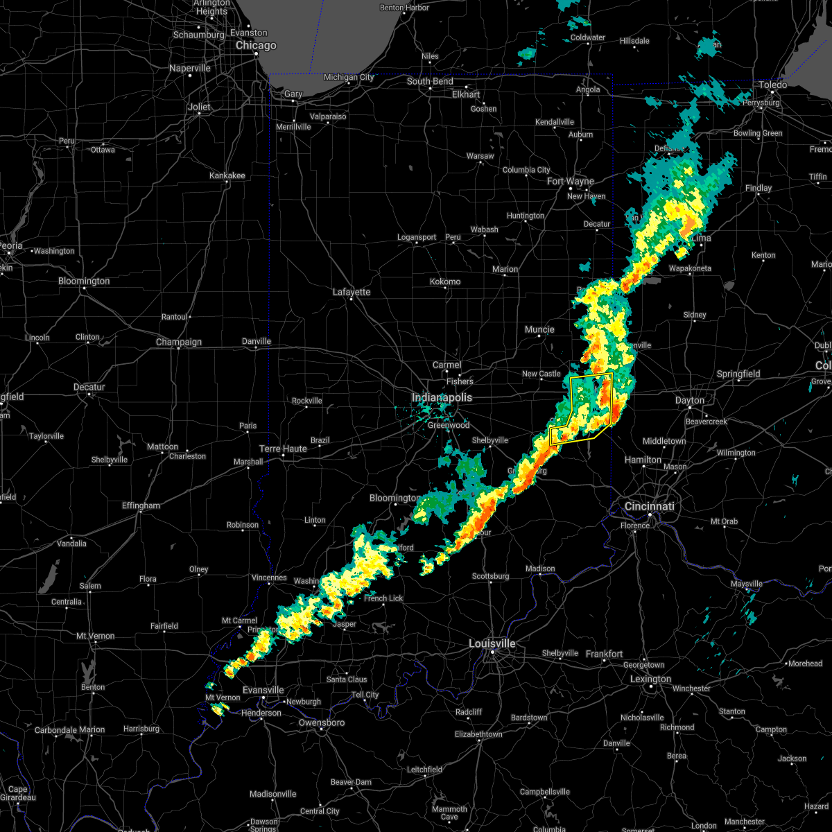 Interactive Hail Maps Hail Map for East Germantown, IN