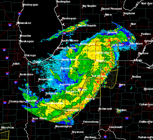 Interactive Hail Maps Hail Map for Rockford, OH