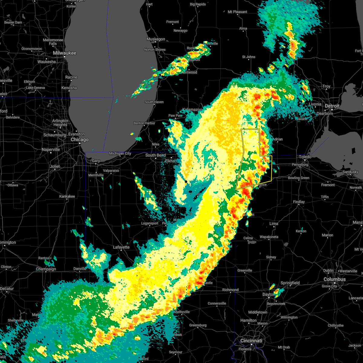 Interactive Hail Maps Hail Map for Jonesville, MI