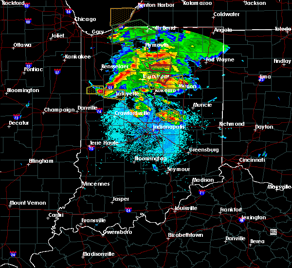 Interactive Hail Maps Hail Map for Woodlawn Heights, IN