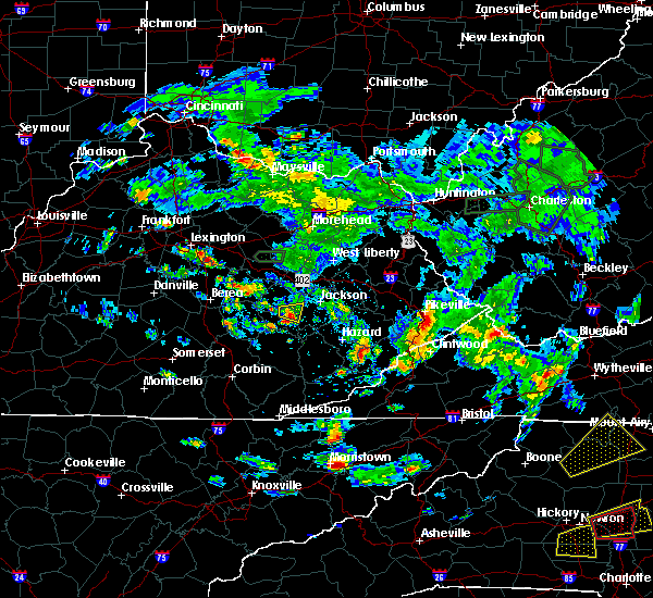 Interactive Hail Maps Hail Map for Booneville, KY