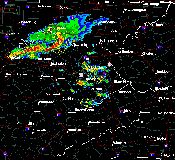 Interactive Hail Maps Hail Map for West Liberty, KY