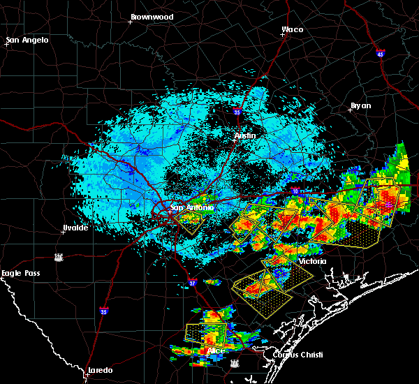 Interactive Hail Maps Hail Map for Yoakum, TX