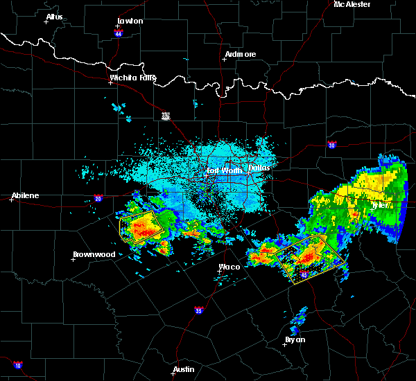 Interactive Hail Maps Hail Map for Oakwood, TX