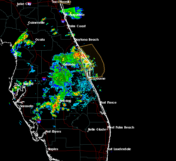 Interactive Hail Maps Hail Map for Edgewater, FL