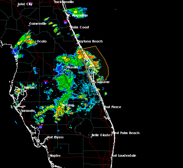 Interactive Hail Maps Hail Map for Edgewater, FL