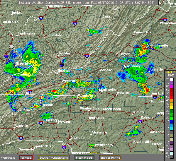 Interactive Hail Maps Hail Map for Mount Airy, NC