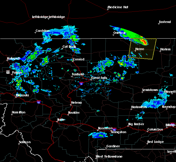 Interactive Hail Maps Hail Map for Chinook, MT