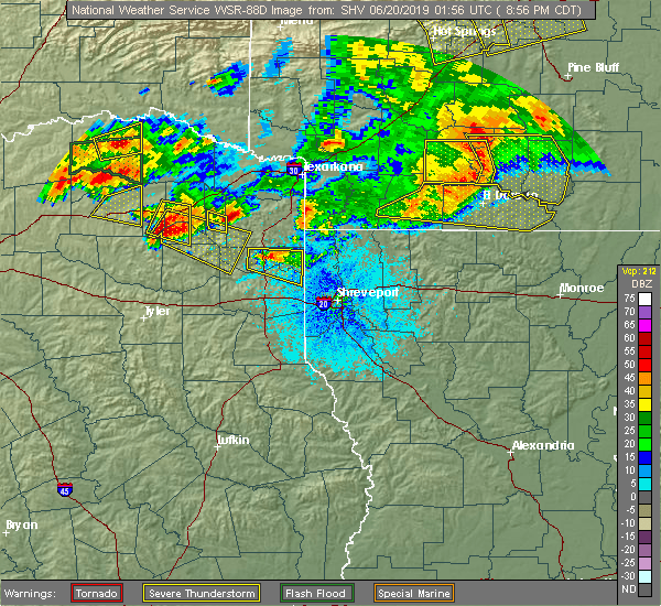 Interactive Hail Maps Hail Map for Mount Pleasant, TX