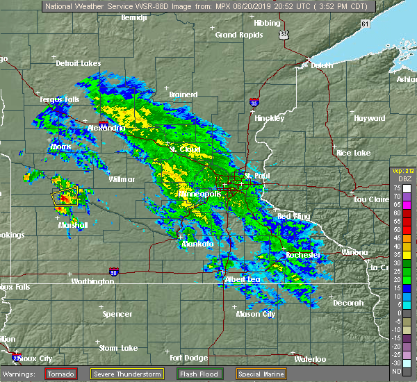 Interactive Hail Maps Hail Map for Granite Falls, MN