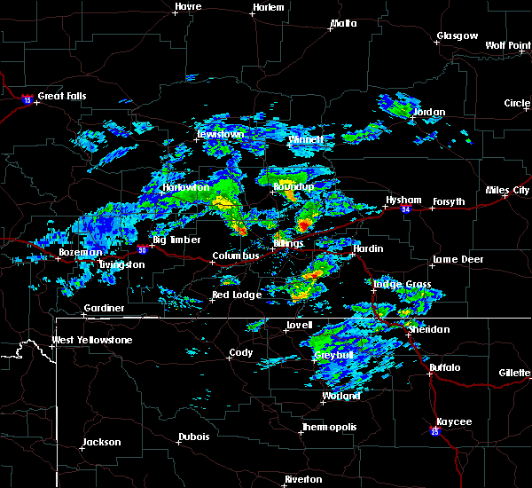 Interactive Hail Maps Hail Map for Hardin, MT