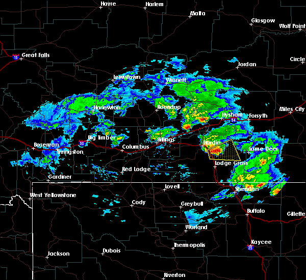 Interactive Hail Maps Hail Map for Crow Agency, MT