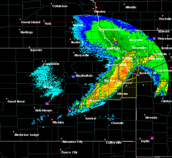 Interactive Hail Maps Hail Map for Lawrence, KS