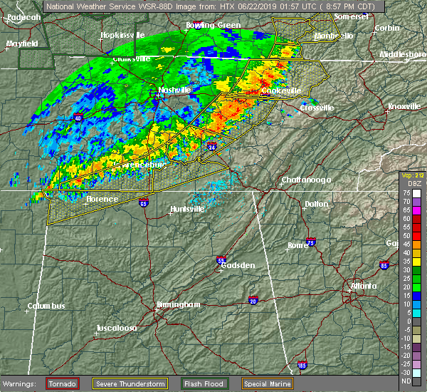 Interactive Hail Maps Hail Map for Tullahoma, TN