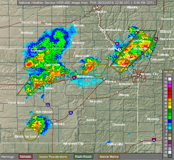 Interactive Hail Maps Hail Map for Brookville, KS