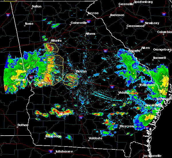 Macon Radar Weather Map Interactive Hail Maps Hail Map for Macon, GA