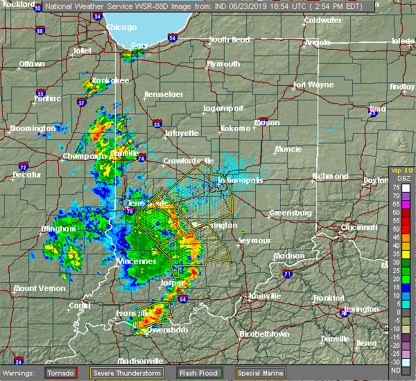 Interactive Hail Maps Hail Map for Bloomington, IN