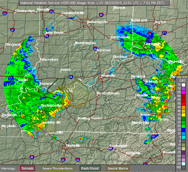 Interactive Hail Maps Hail Map for Clarkson, KY
