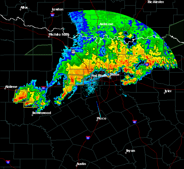 Interactive Hail Maps Hail Map for Weatherford, TX