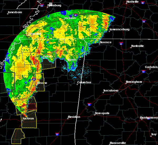 Interactive Hail Maps Hail Map for Coffeeville, MS