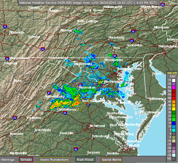 Interactive Hail Maps Hail Map for Fredericksburg, VA