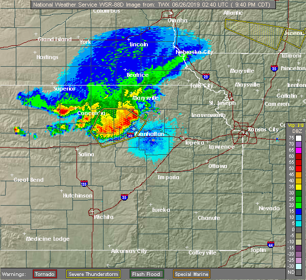 Interactive Hail Maps Hail Map for Fort Riley, KS