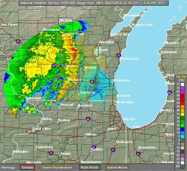Interactive Hail Maps Hail Map for Brownsville, WI