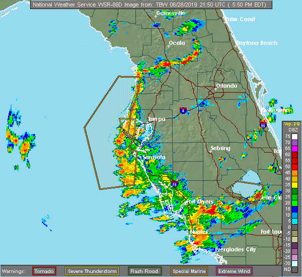 Interactive Hail Maps Hail Map for Seminole, FL