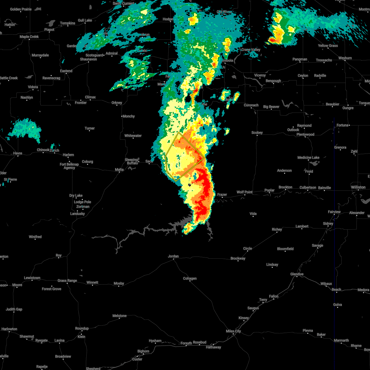 Interactive Hail Maps Hail Map for Hinsdale, MT