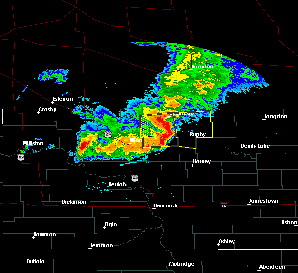 Interactive Hail Maps Hail Map for Rugby, ND